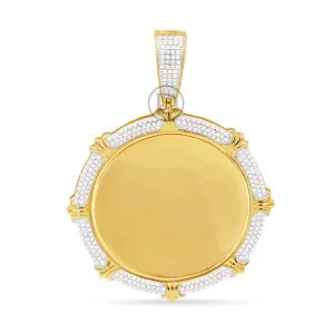 10K Yellow Gold Memory Pendant with 0.66CT Diamonds