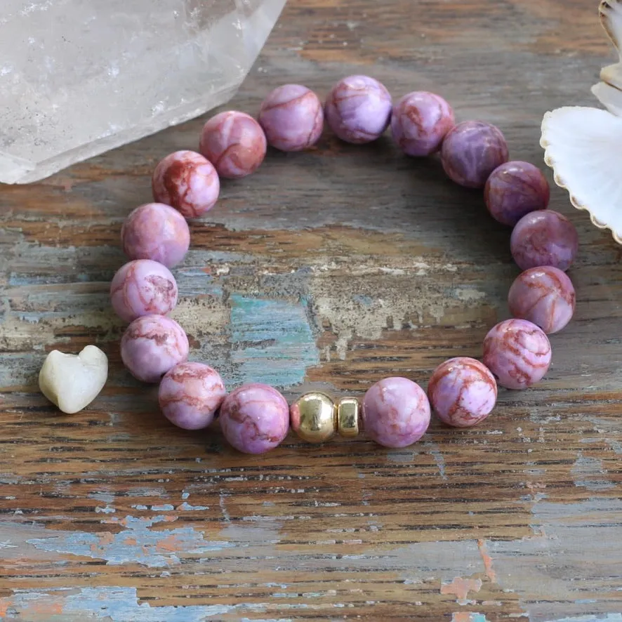 10mm Crazy Lace Pink Agate