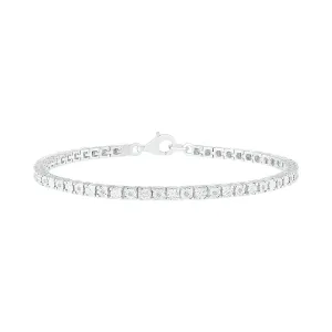 1/10 CTW Diamond Tennis 7.5-inch Bracelet in Sterling Silver
