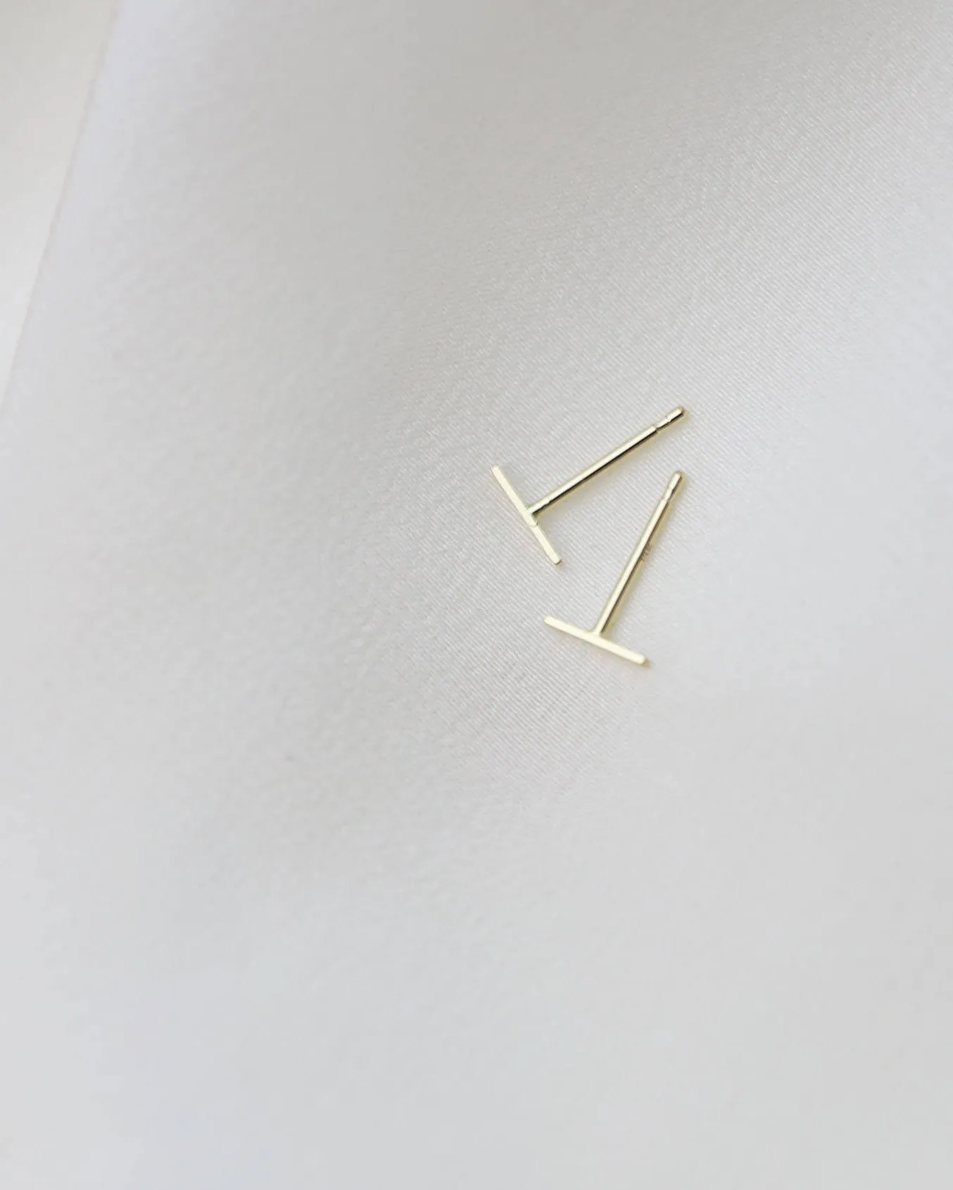 14K Bar Earrings