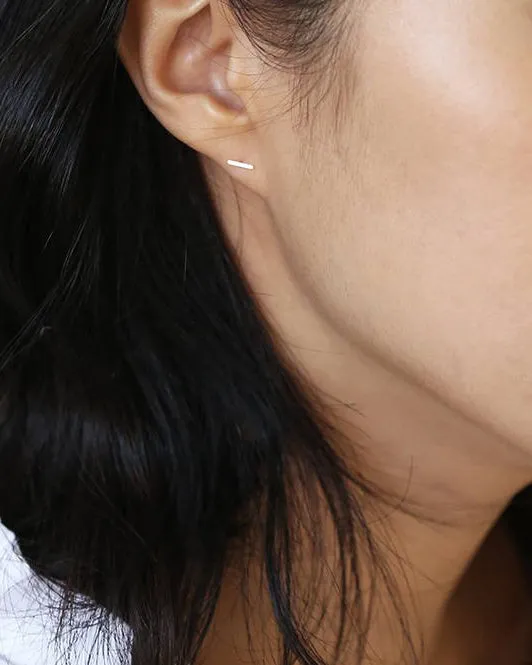 14K Bar Earrings