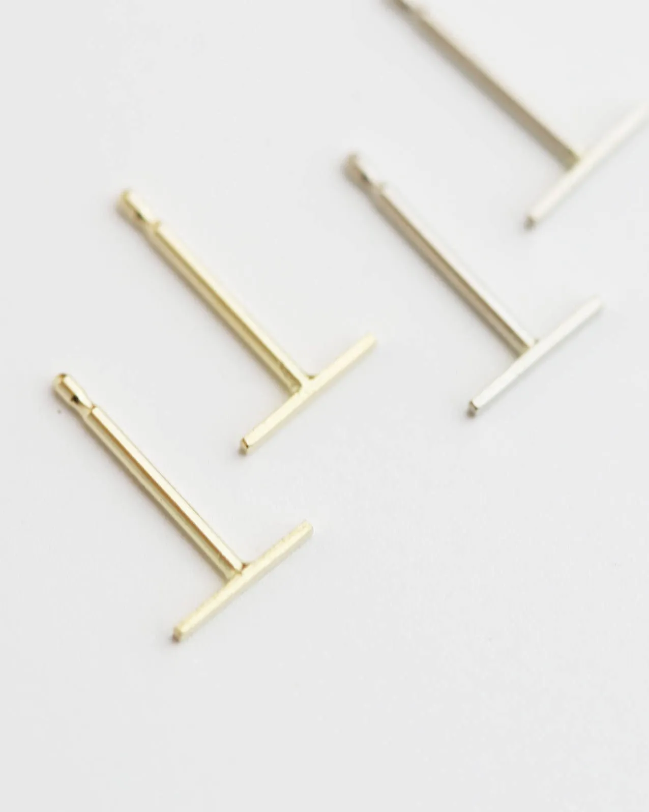 14K Bar Earrings