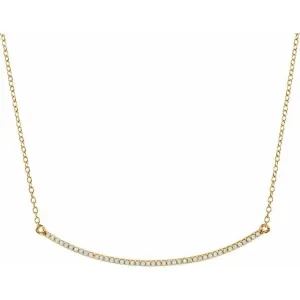 14K Yellow 1/6 CTW Natural Diamond Bar 16-18" Necklace
