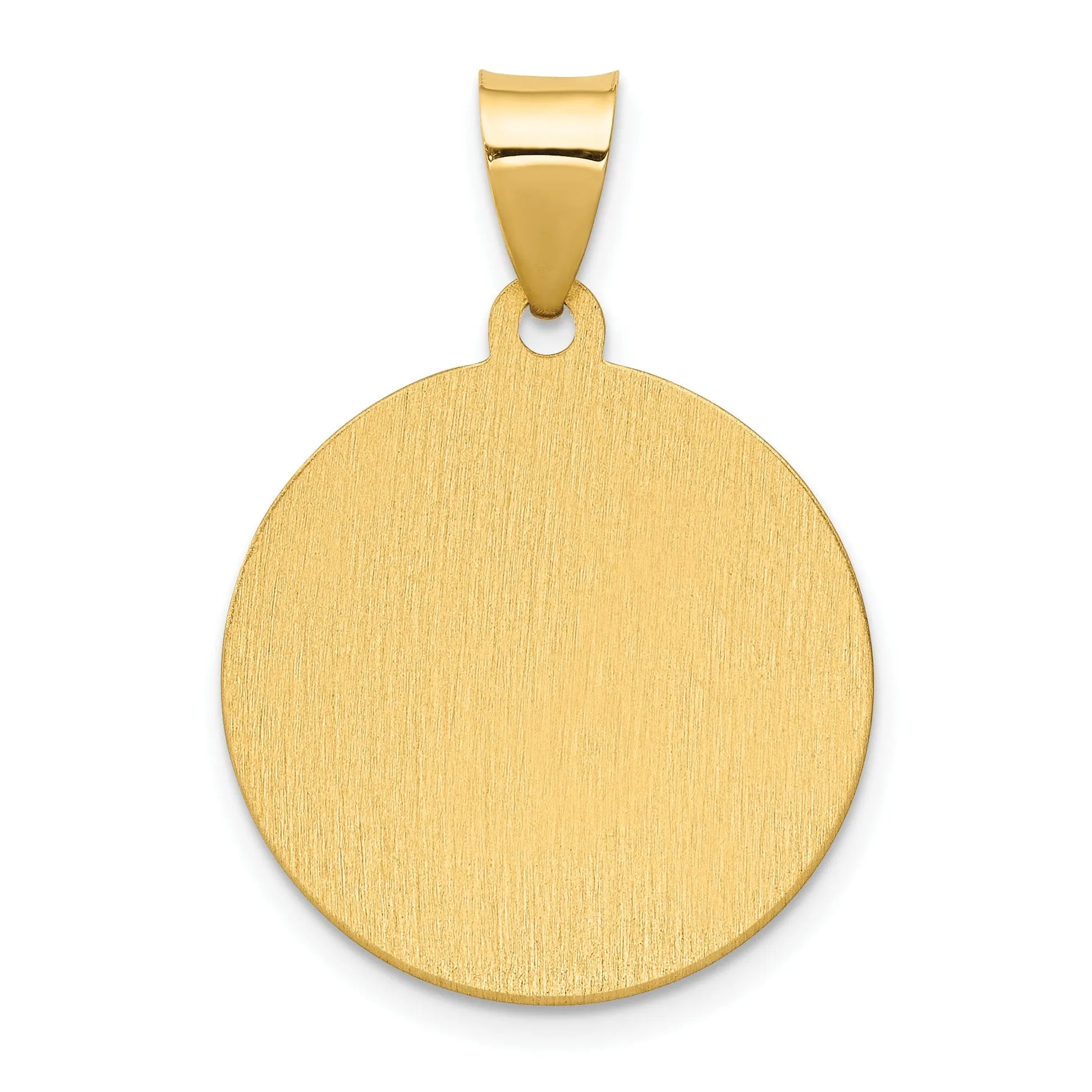 14k Yellow Gold Spanish Saint Anne Medal