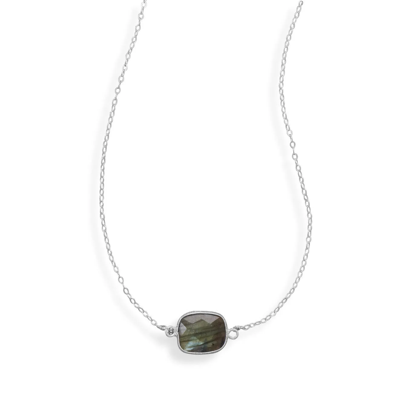 16" 2" Labradorite Necklace