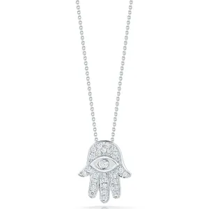 18K Hamsa Pendant with Diamonds