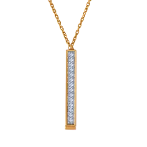 18k Modish Dainty Diamond Necklace