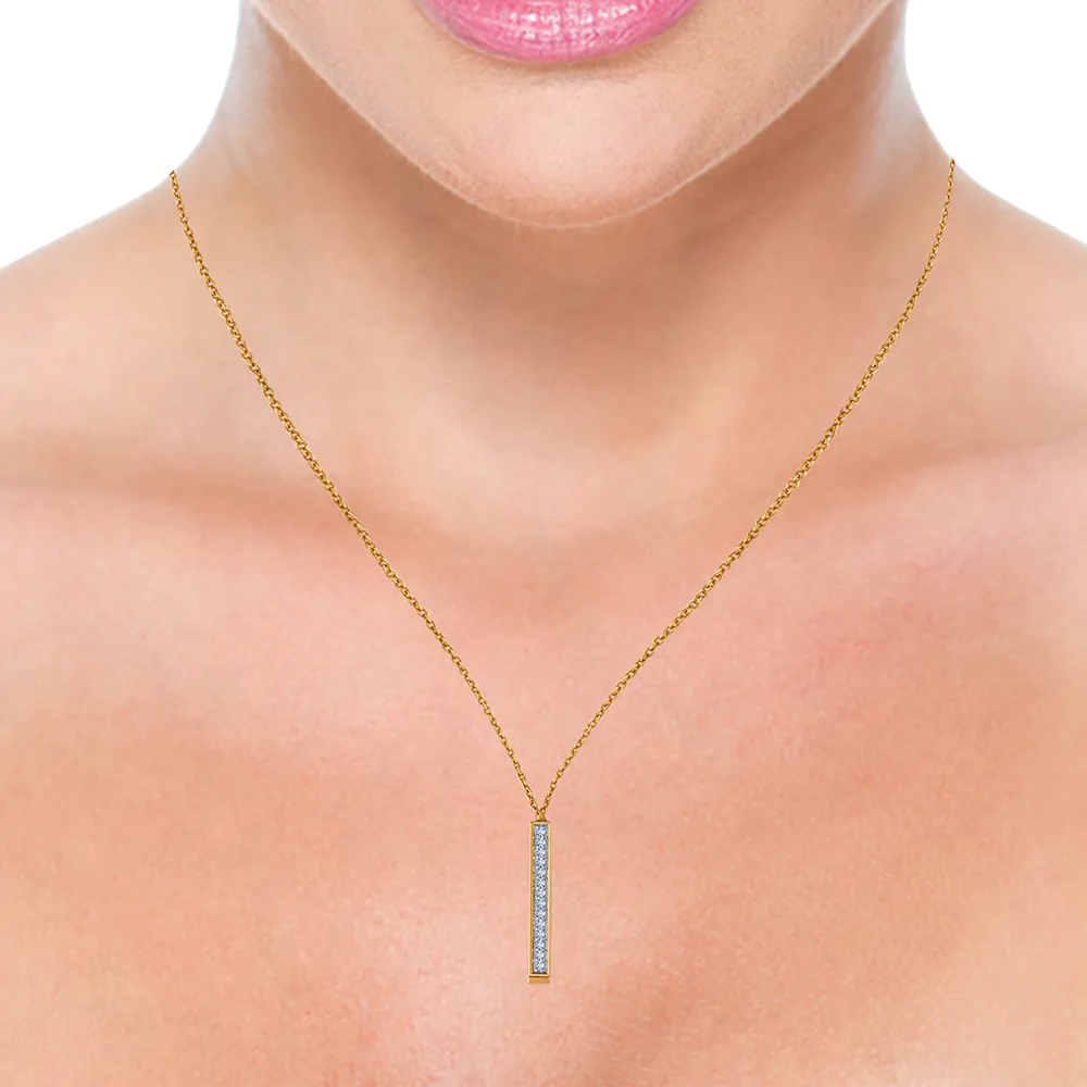 18k Modish Dainty Diamond Necklace