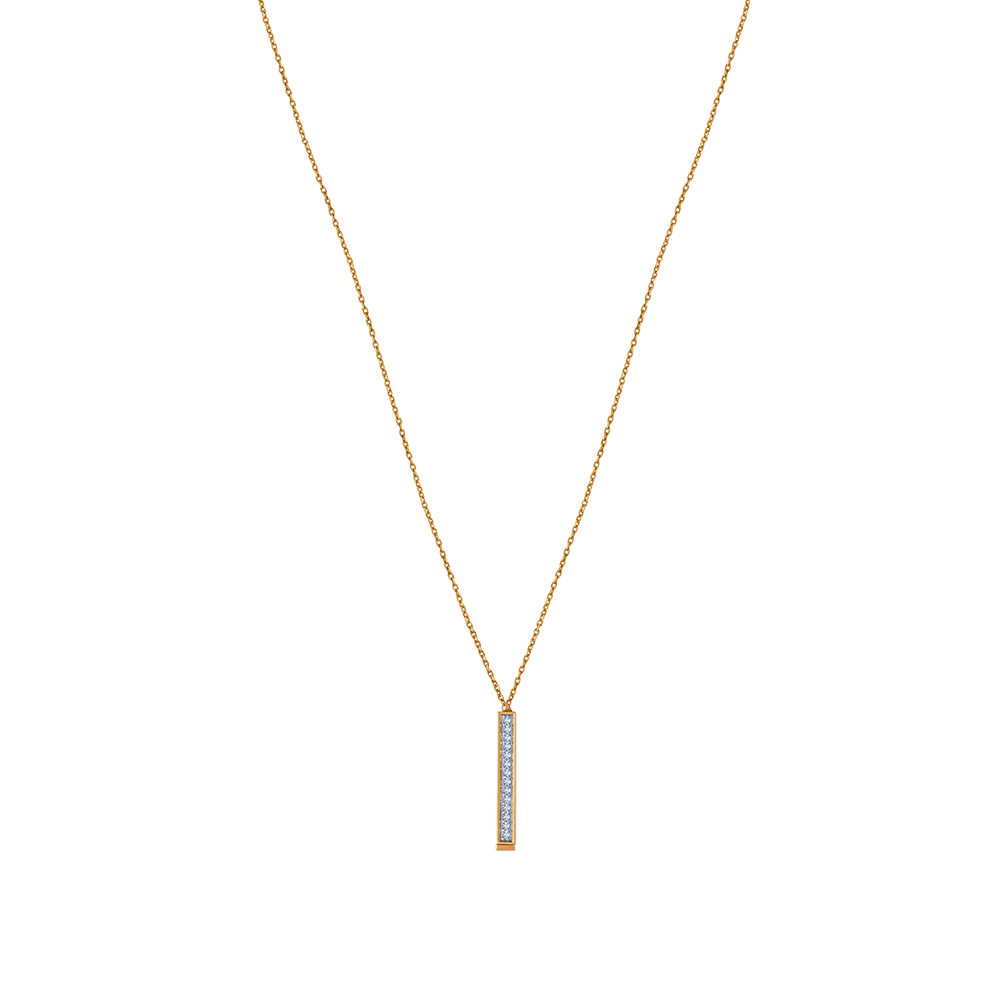 18k Modish Dainty Diamond Necklace