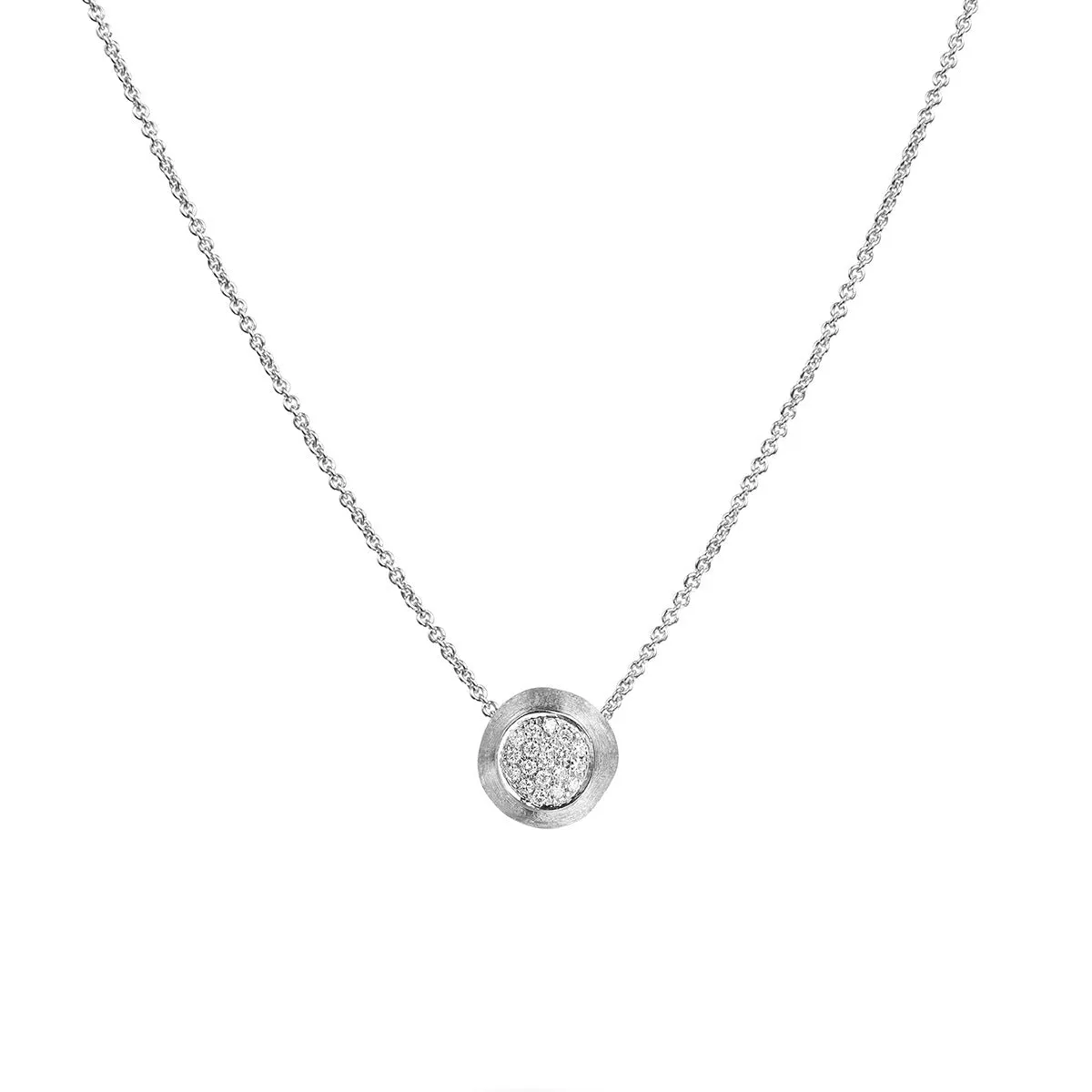 18K White Gold and Diamond Pendant