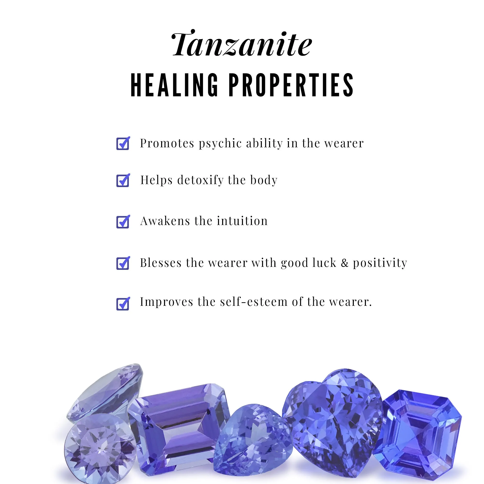 4 MM Tanzanite Solitaire and Gold Teardrop Pendant