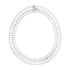 5.23-carat Diamond 14K White Gold 16-Inch Necklace