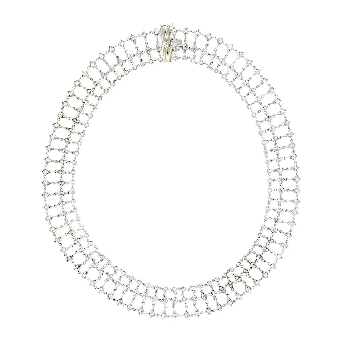 5.23-carat Diamond 14K White Gold 16-Inch Necklace