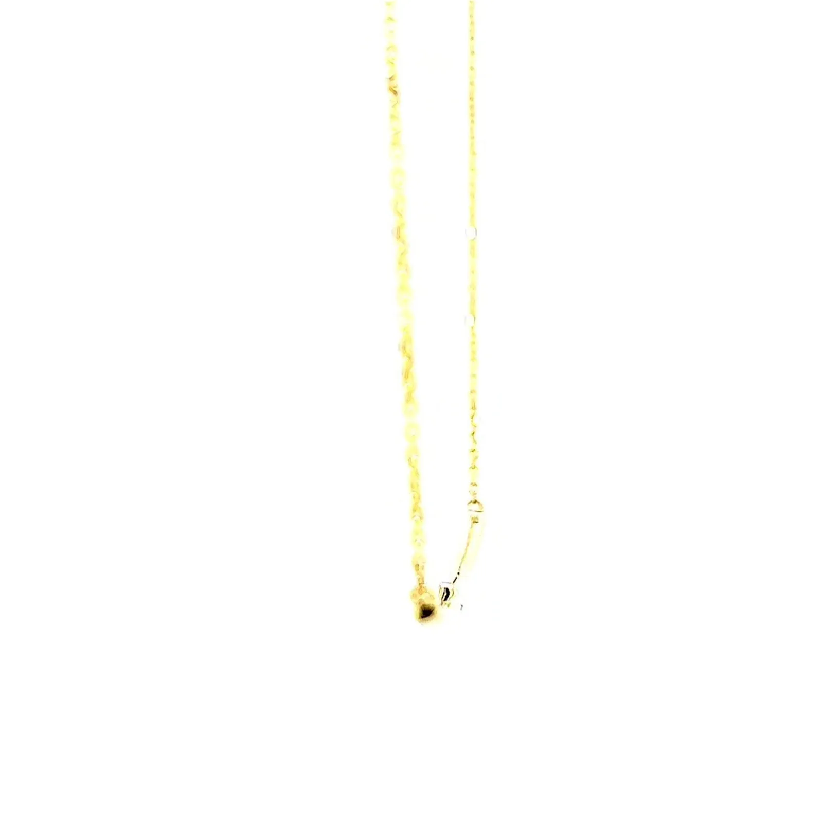9ct Yellow Gold Round Brilliant Cut with 0.08 CARAT tw of  Diamond Necklace