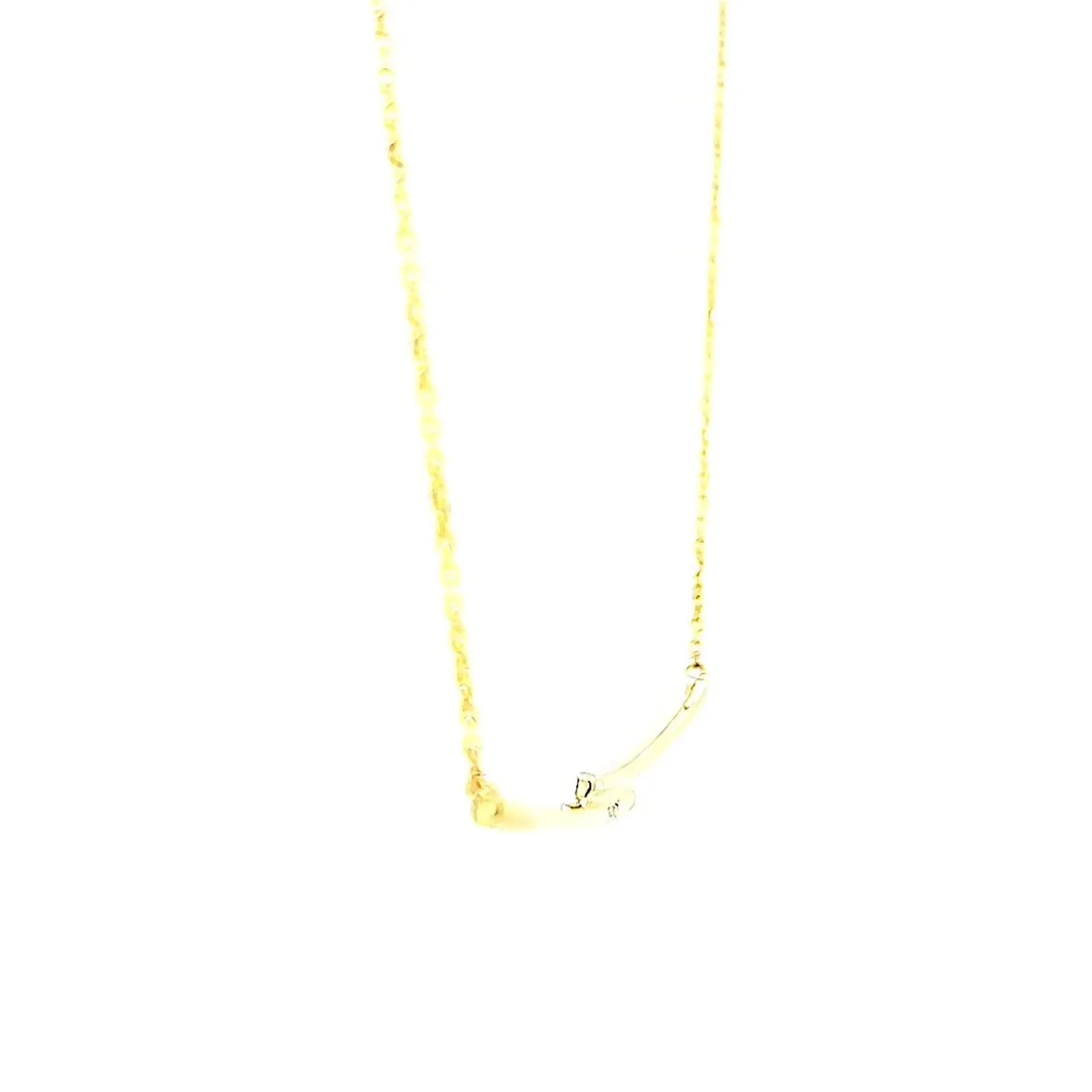 9ct Yellow Gold Round Brilliant Cut with 0.08 CARAT tw of  Diamond Necklace