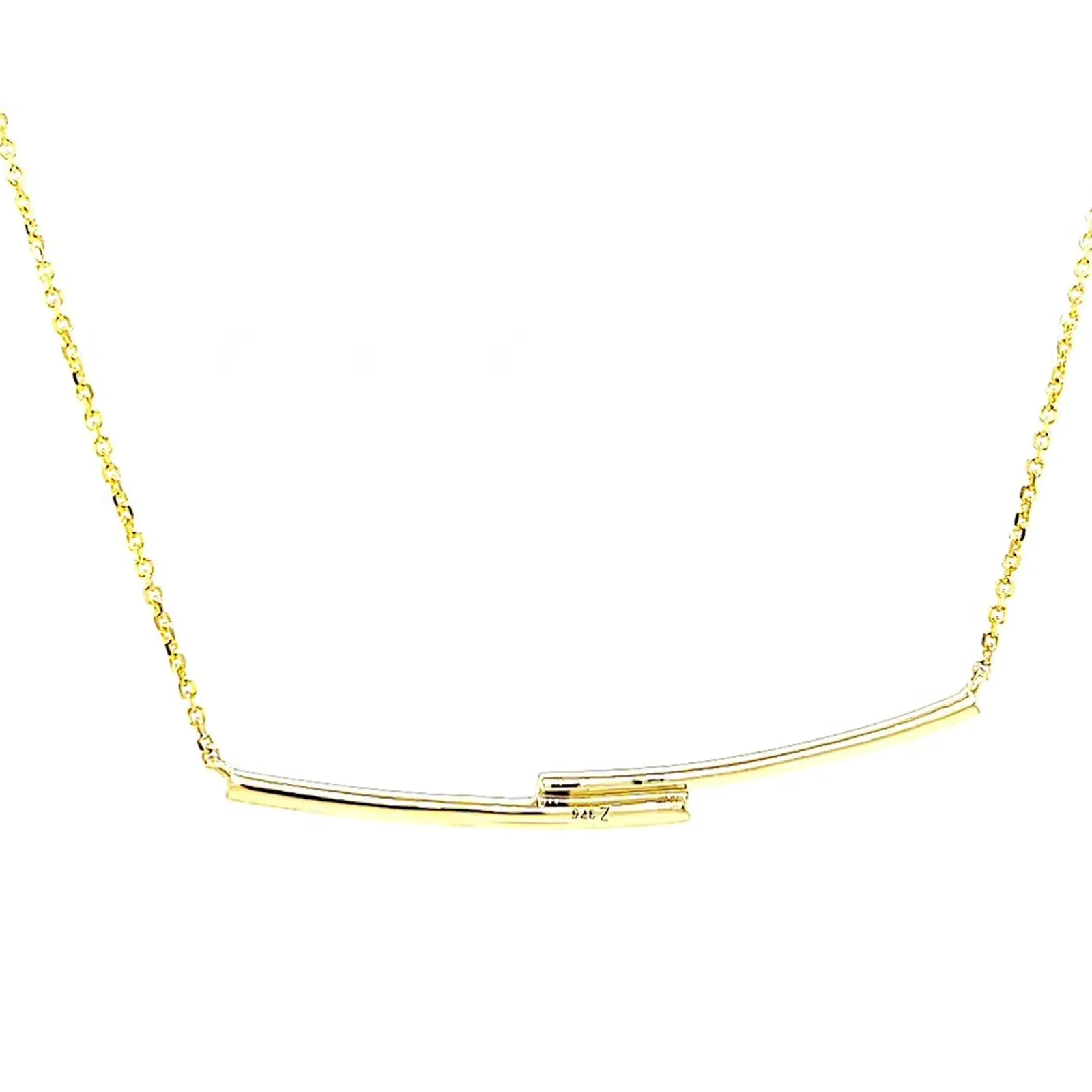 9ct Yellow Gold Round Brilliant Cut with 0.08 CARAT tw of  Diamond Necklace
