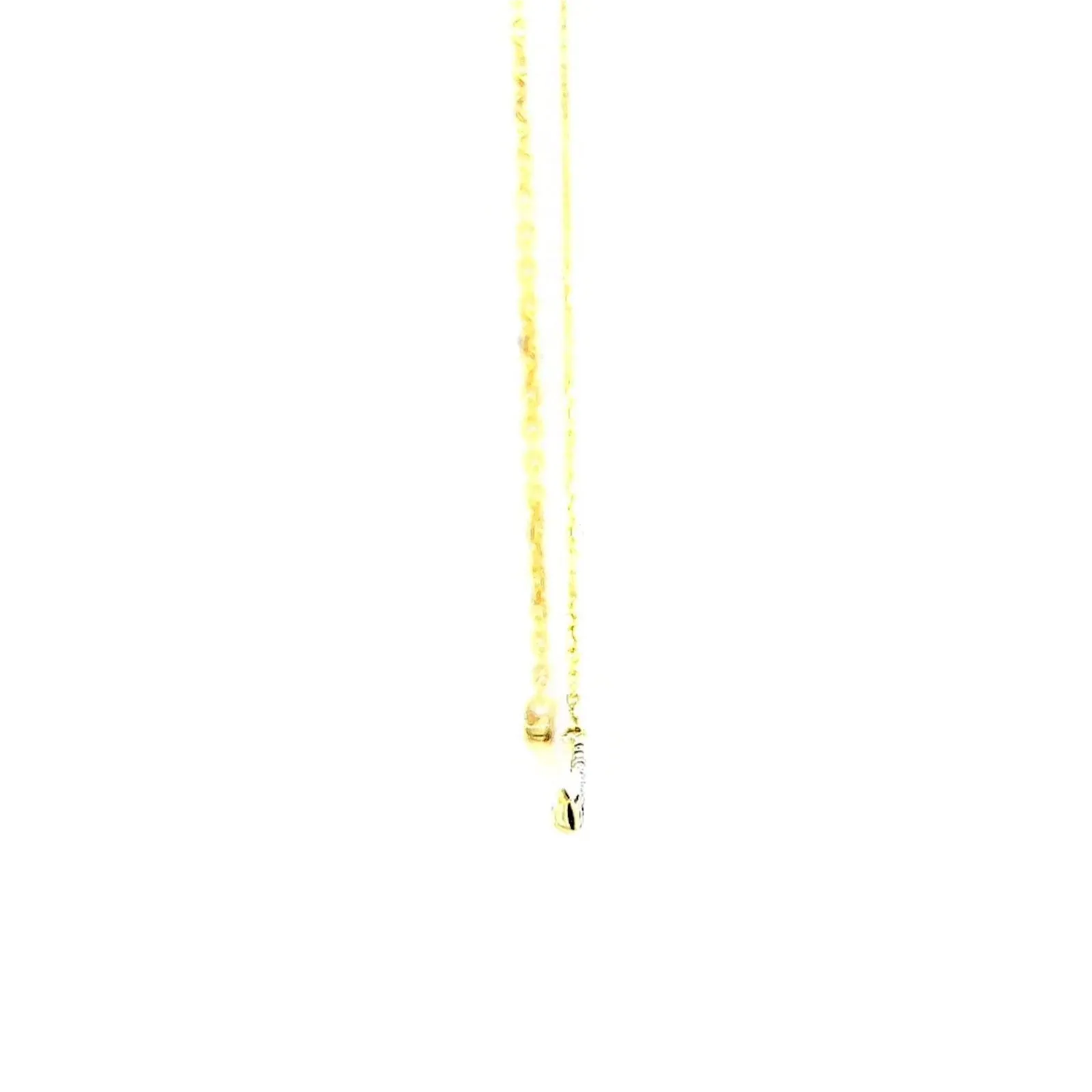 9ct Yellow Gold Round Brilliant Cut with 0.08 CARAT tw of  Diamond Necklace