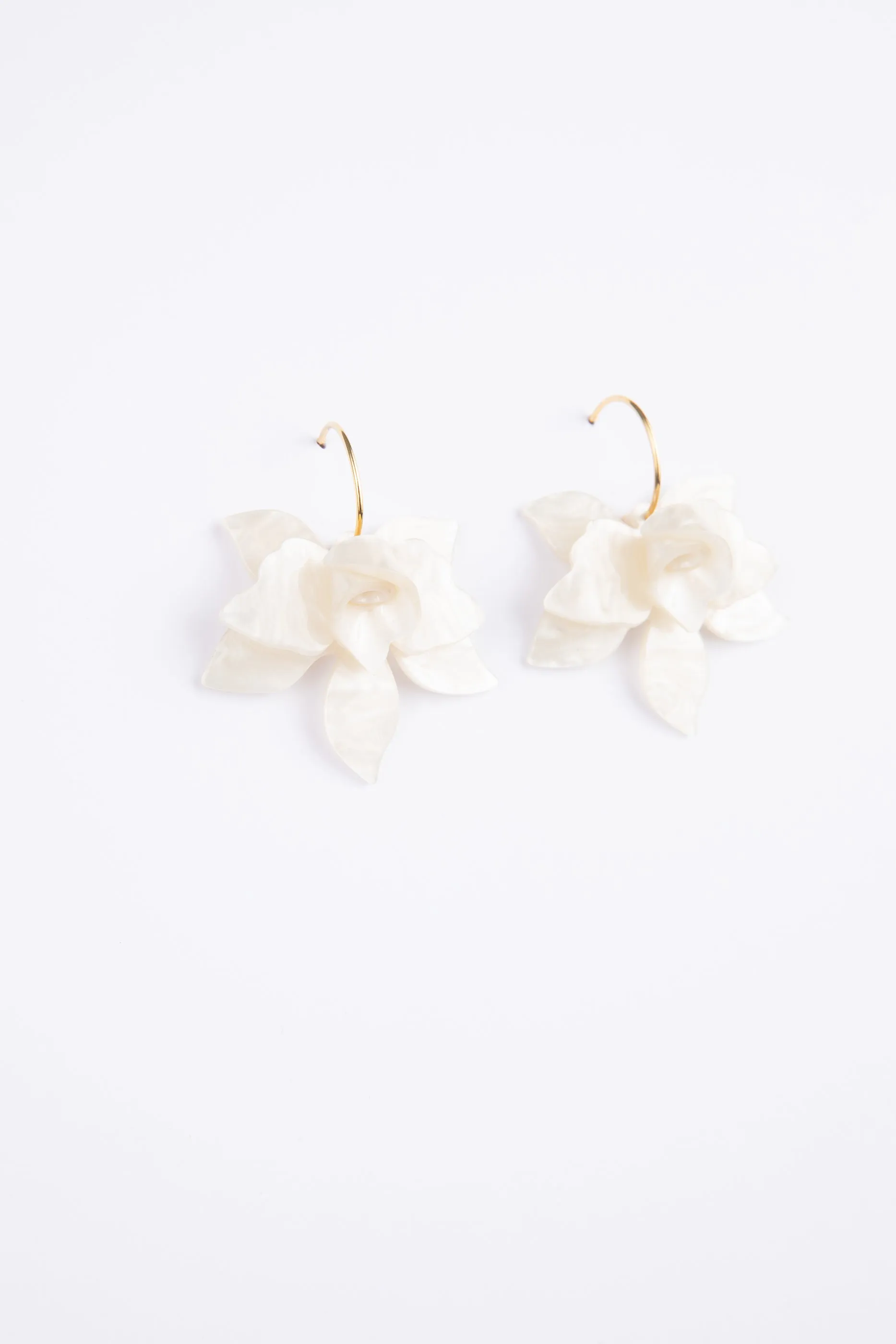 Alinta Earrings - White