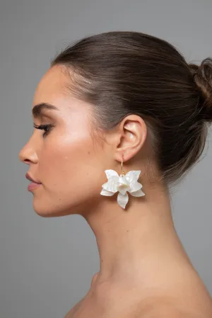 Alinta Earrings - White