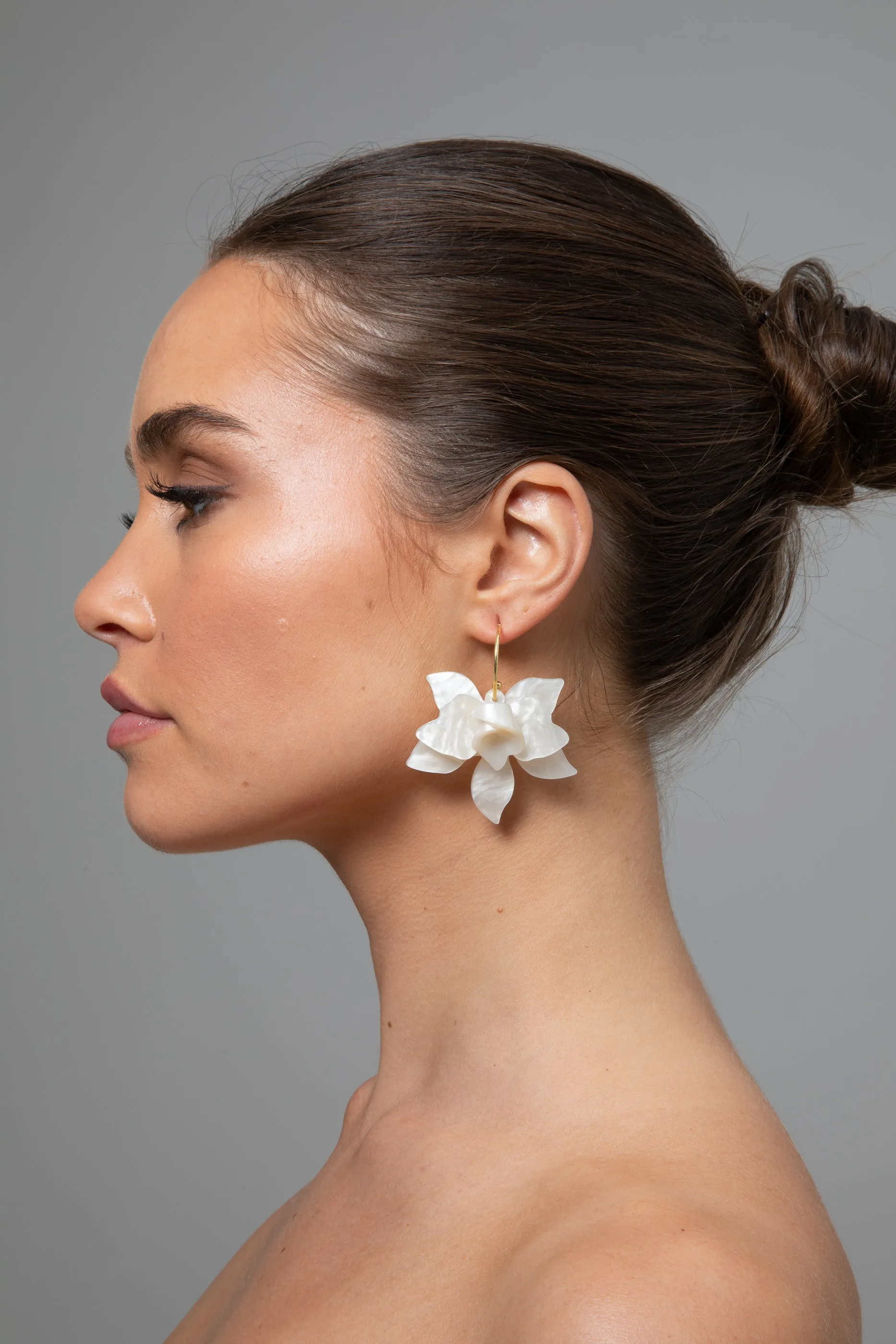 Alinta Earrings - White