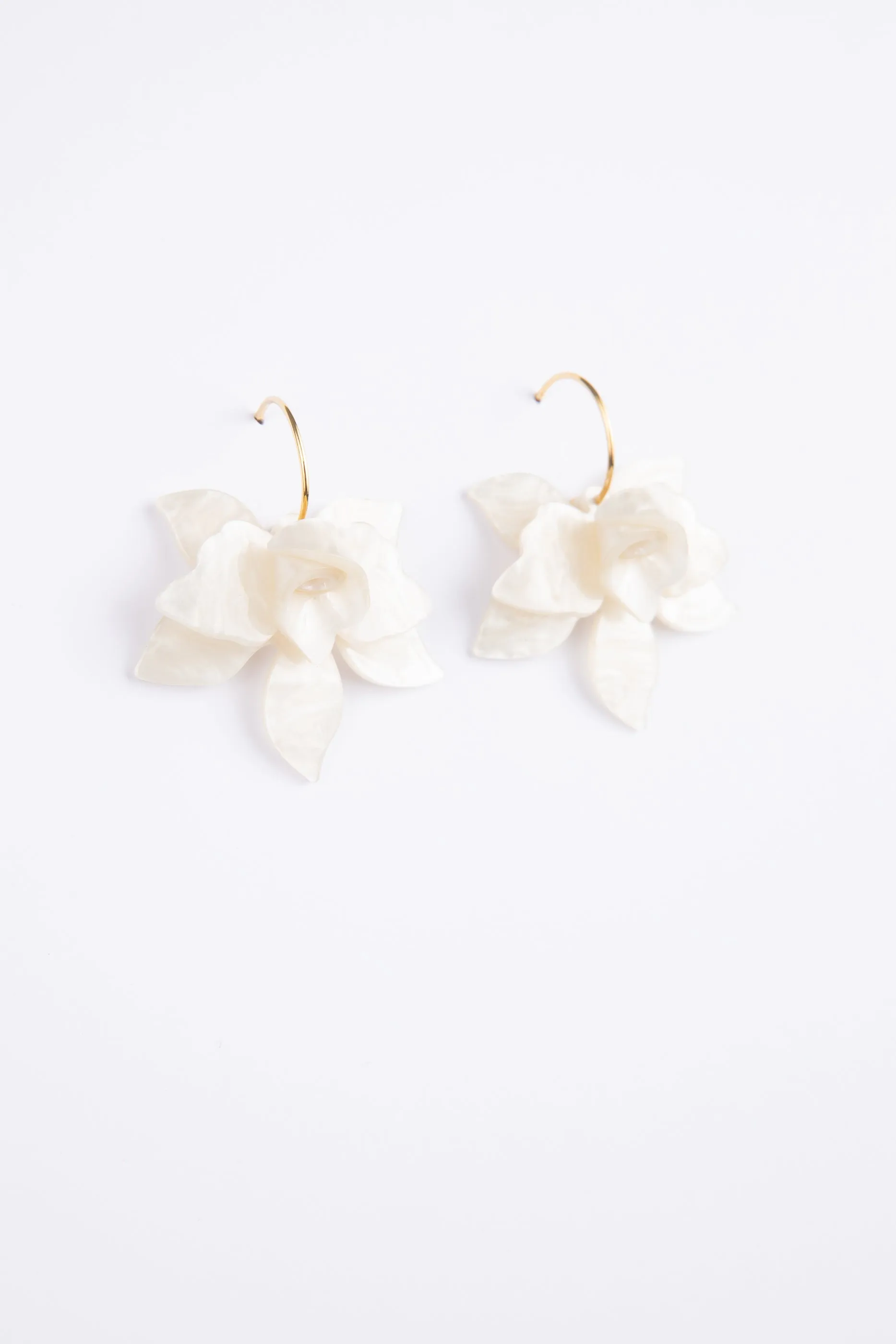 Alinta Earrings - White