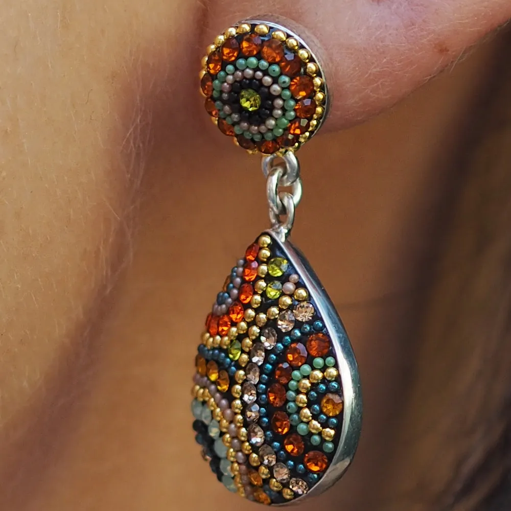 Allegra California Dream Double Drop Stud Earrings
