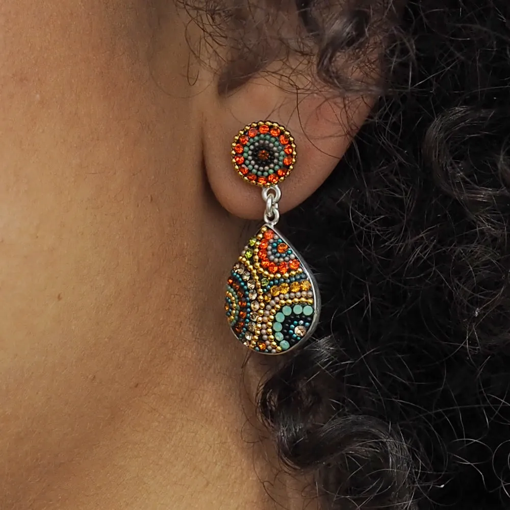 Allegra California Dream Double Drop Stud Earrings