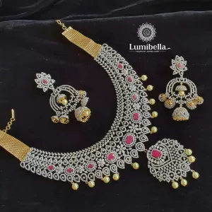 American Diamond Bridal Necklace