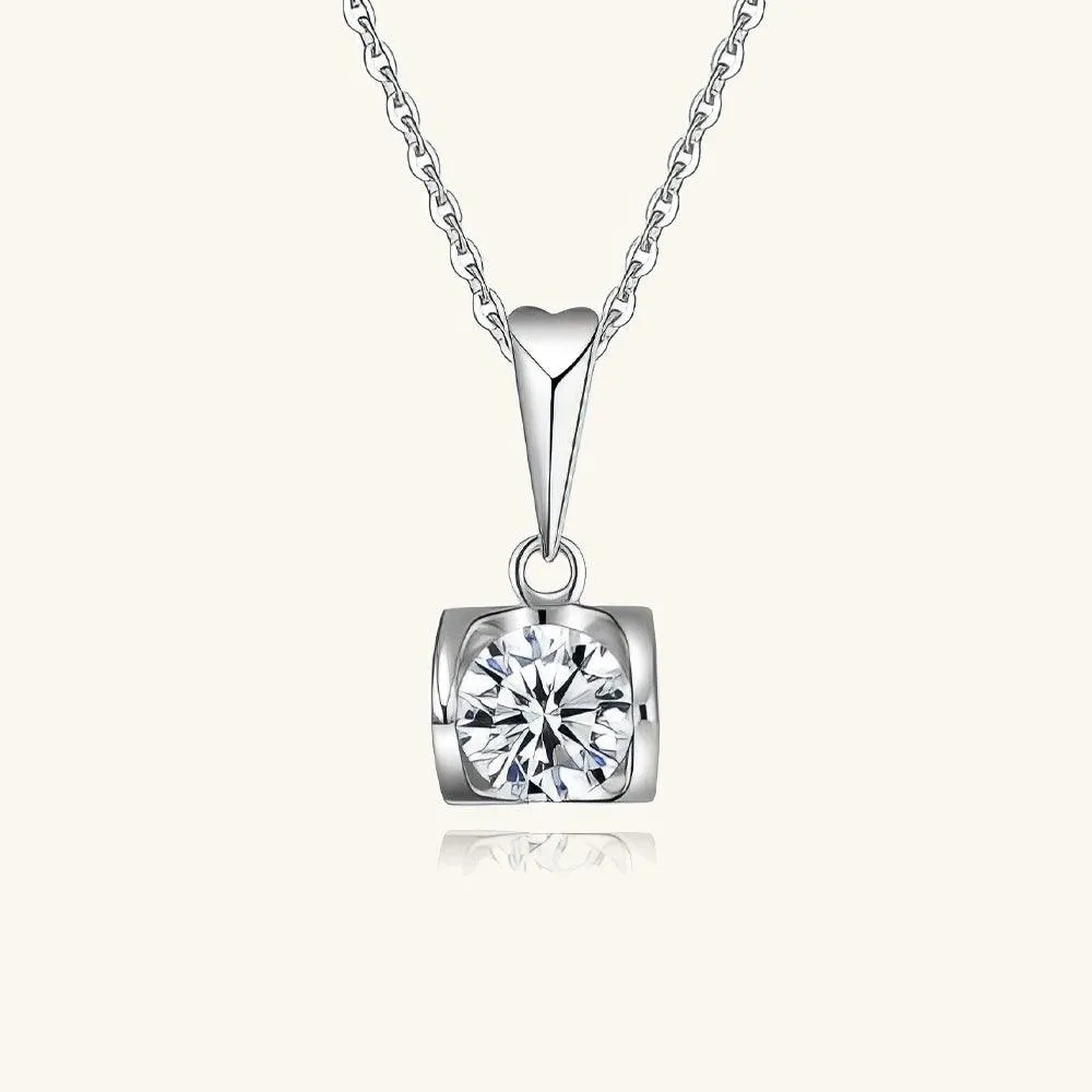 Angel's Kiss Moissanite Pendant Necklace