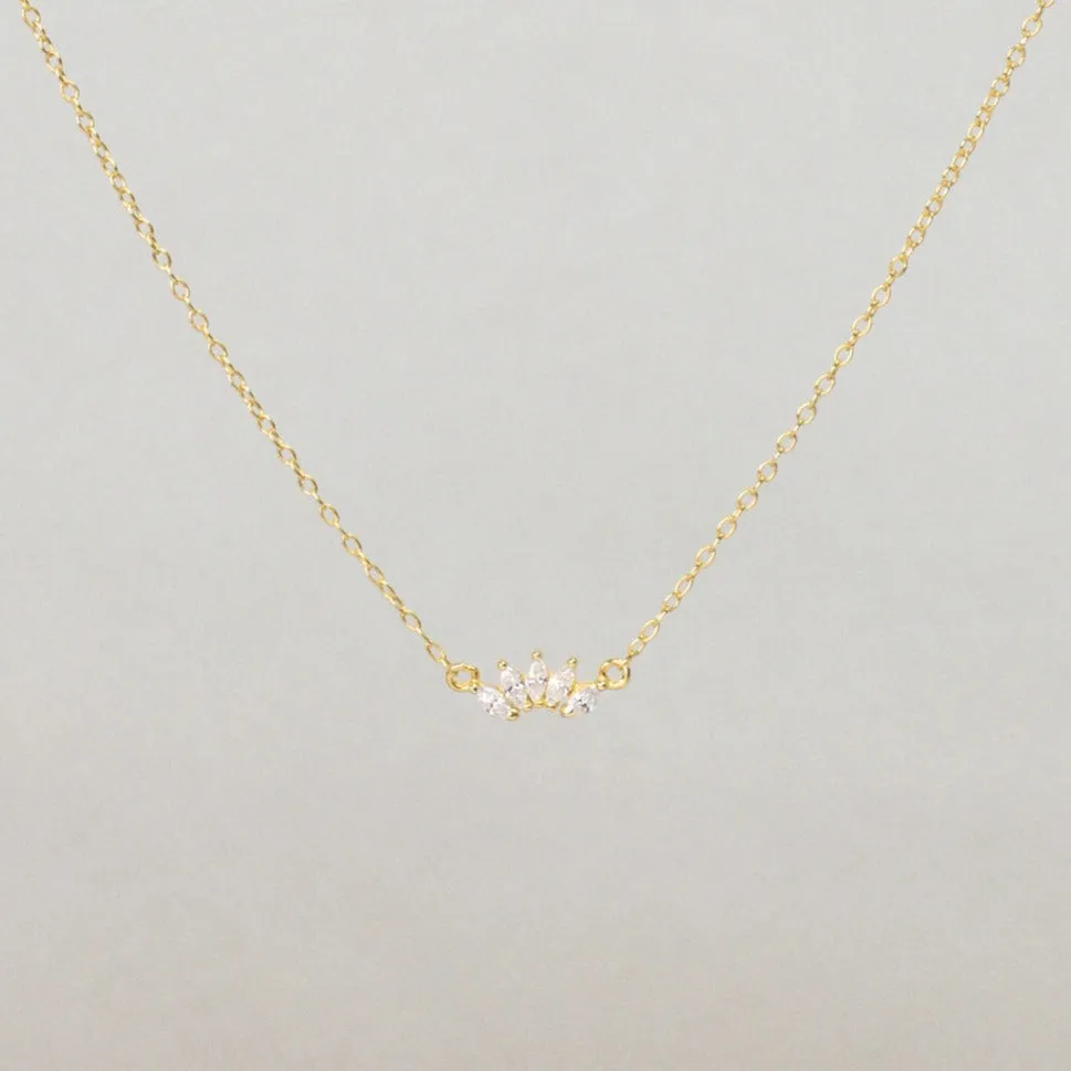 Arc CZ Necklace