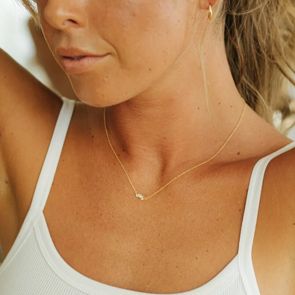 Arc CZ Necklace