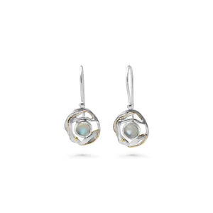 Banyan Dainty Organic Moonstone Drop Earrings