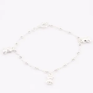 Bear Silver Bracelet For Women