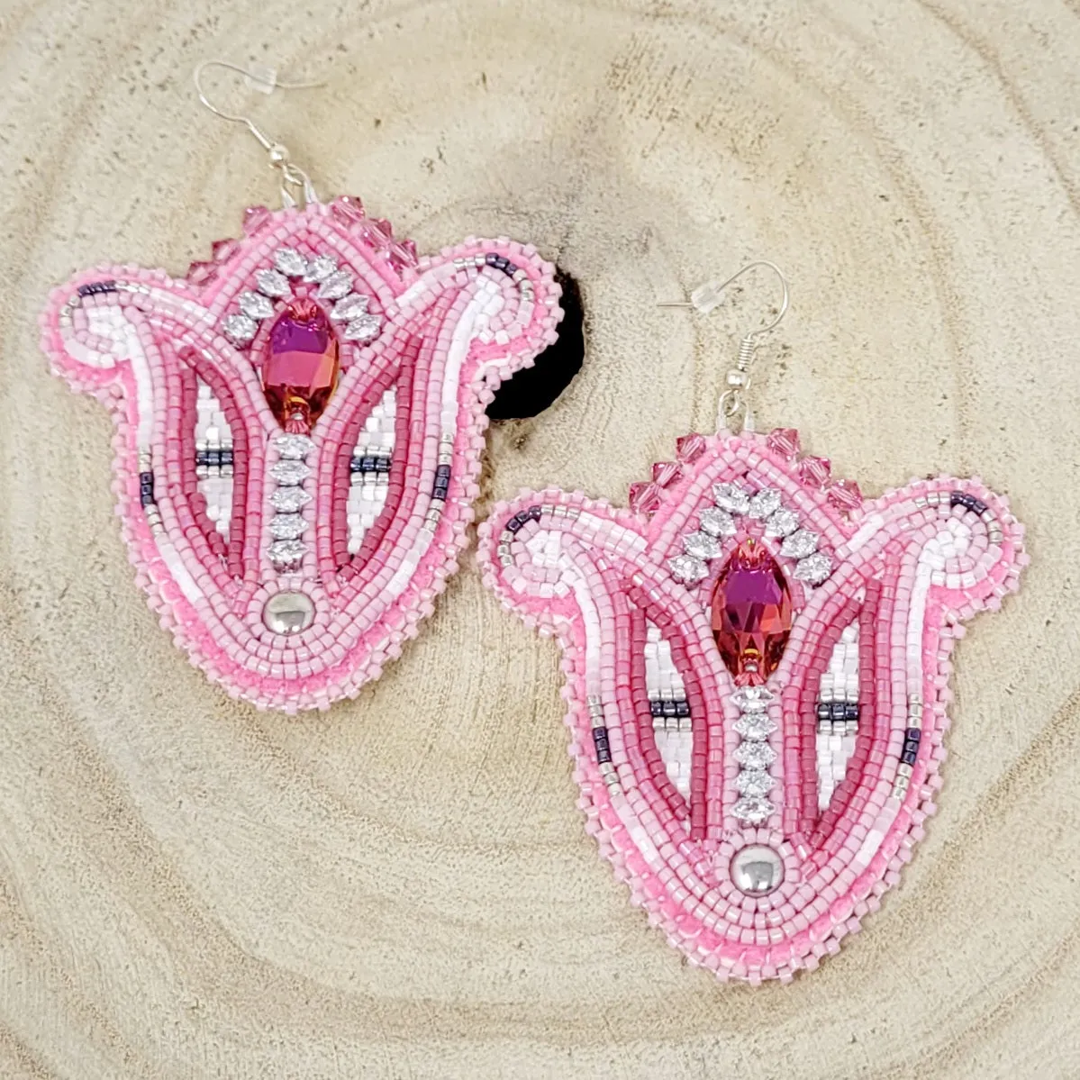 Beth Rose Designs Beaded Tulip Earrings