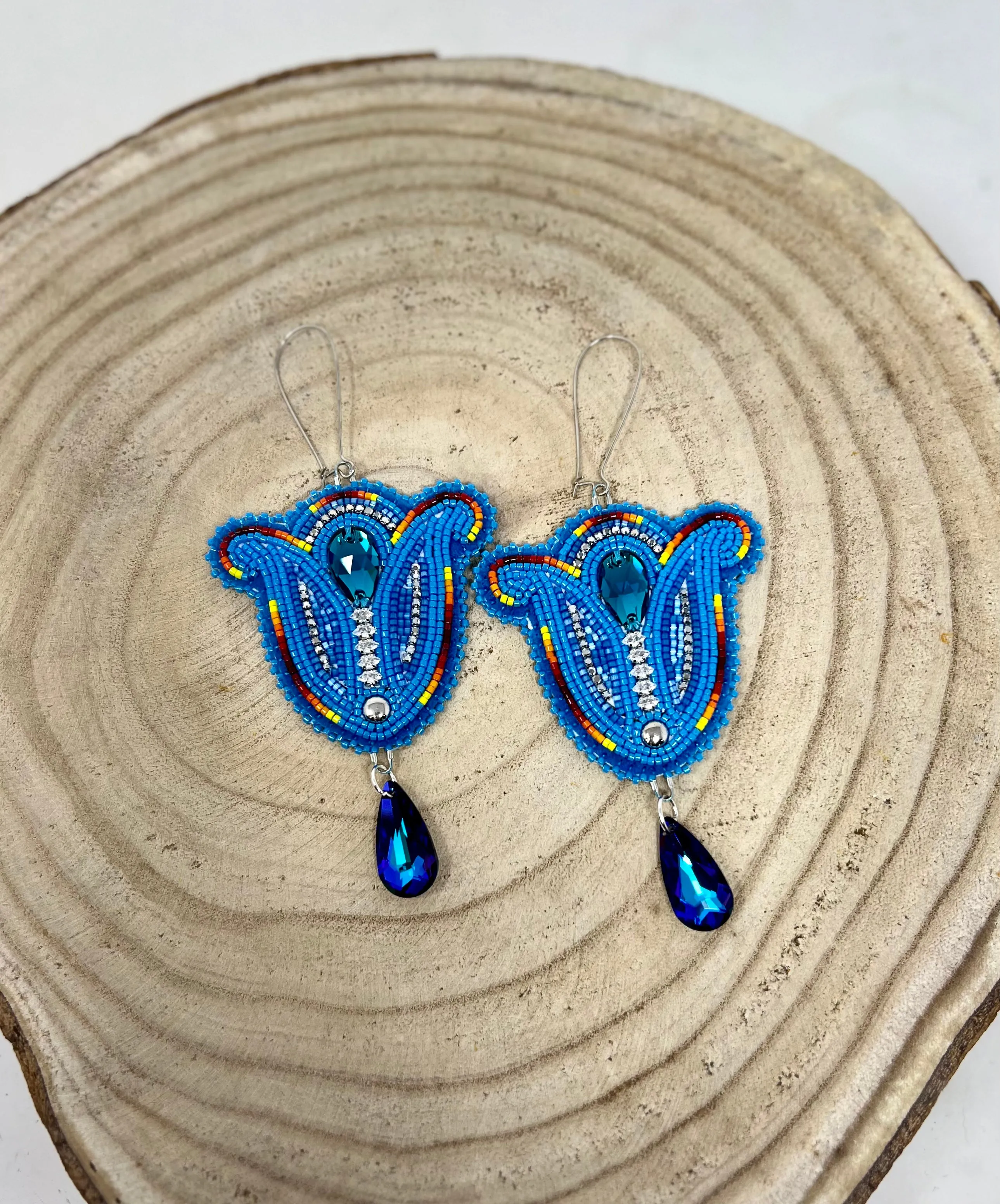 Beth Rose Designs Beaded Tulip Earrings