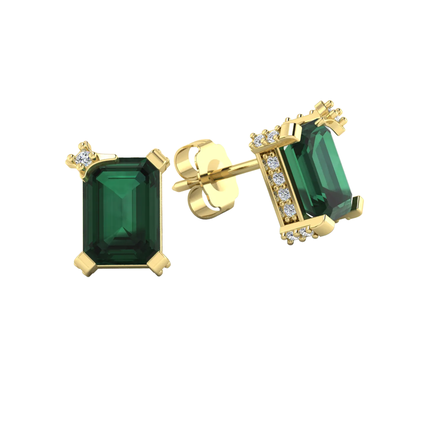 Birthstone Stud Earrings