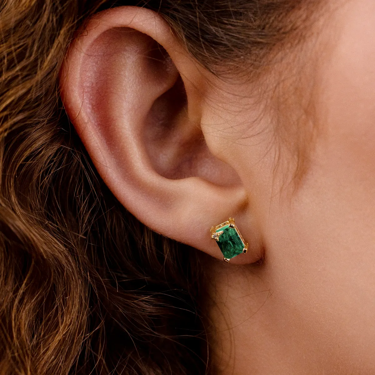 Birthstone Stud Earrings