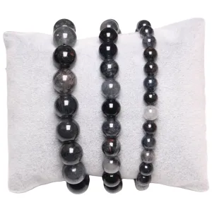 Bracelet Quartz de rutile bleu A 