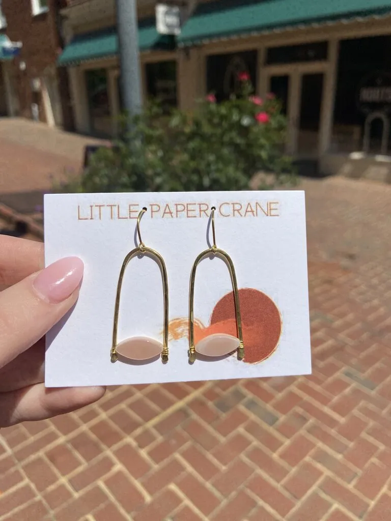 Brass Drop Earrings