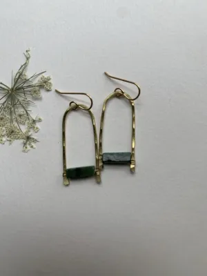 Brass Drop Earrings