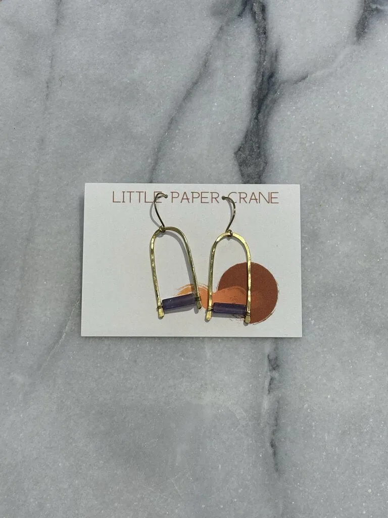 Brass Drop Earrings