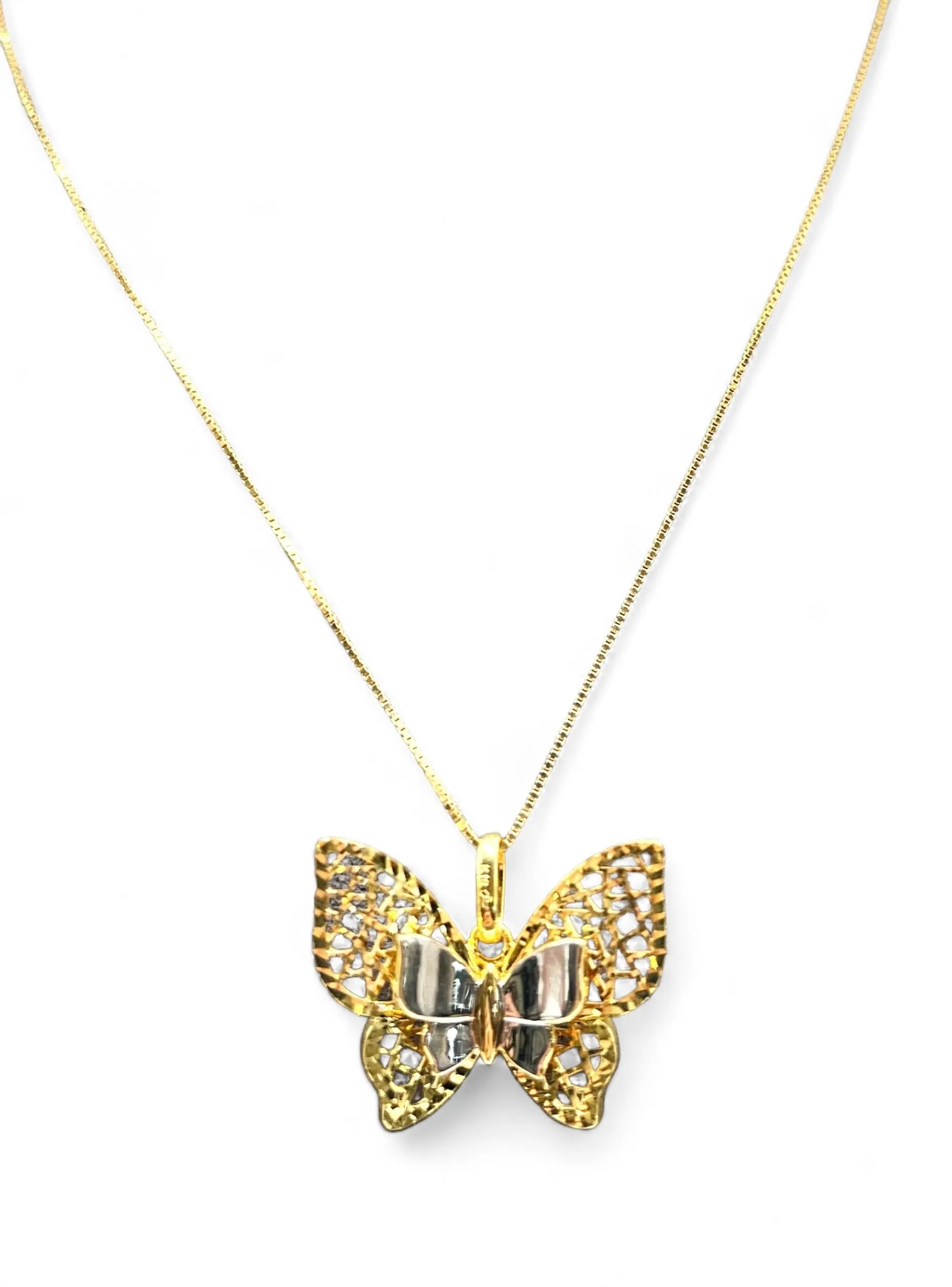 BUTTERFLY DANGLING NECKLACE
