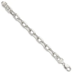 Cable Link Bracelet, Sterling Silver