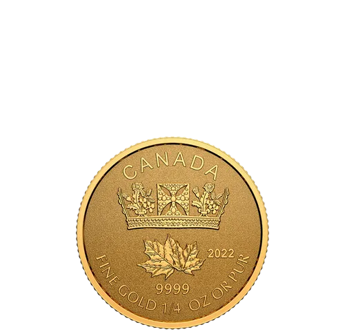 Canada Gold 2022 Set Gold Maple Leaf - A Shining Crown, 4-coins PF 1.4oz, .9999