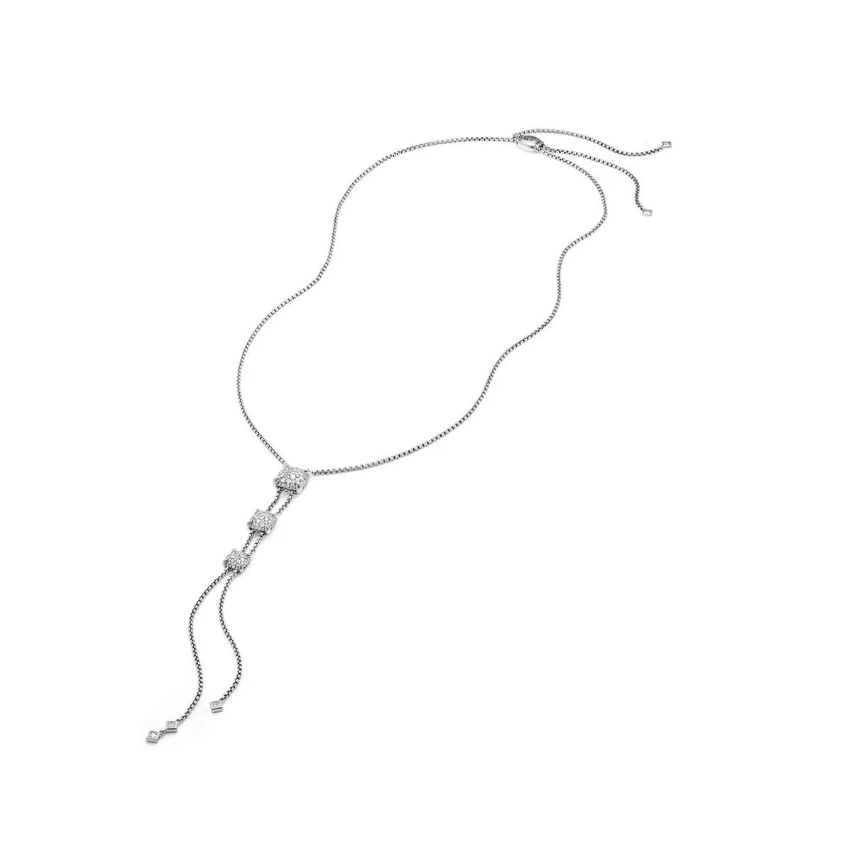 Chatelaine Y Necklace with Diamonds
