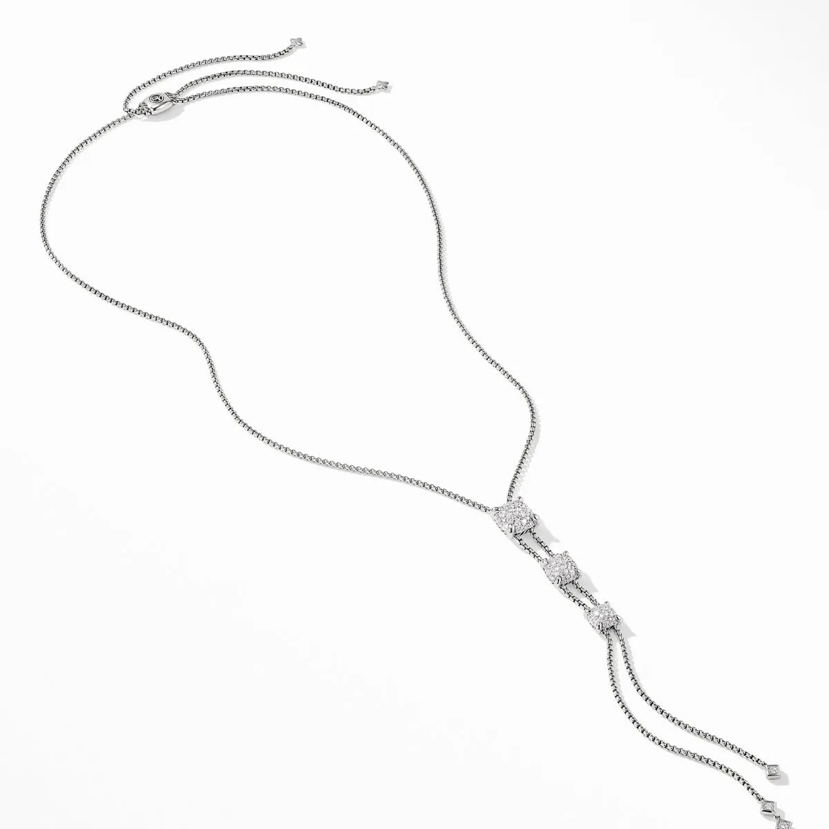 Chatelaine Y Necklace with Diamonds