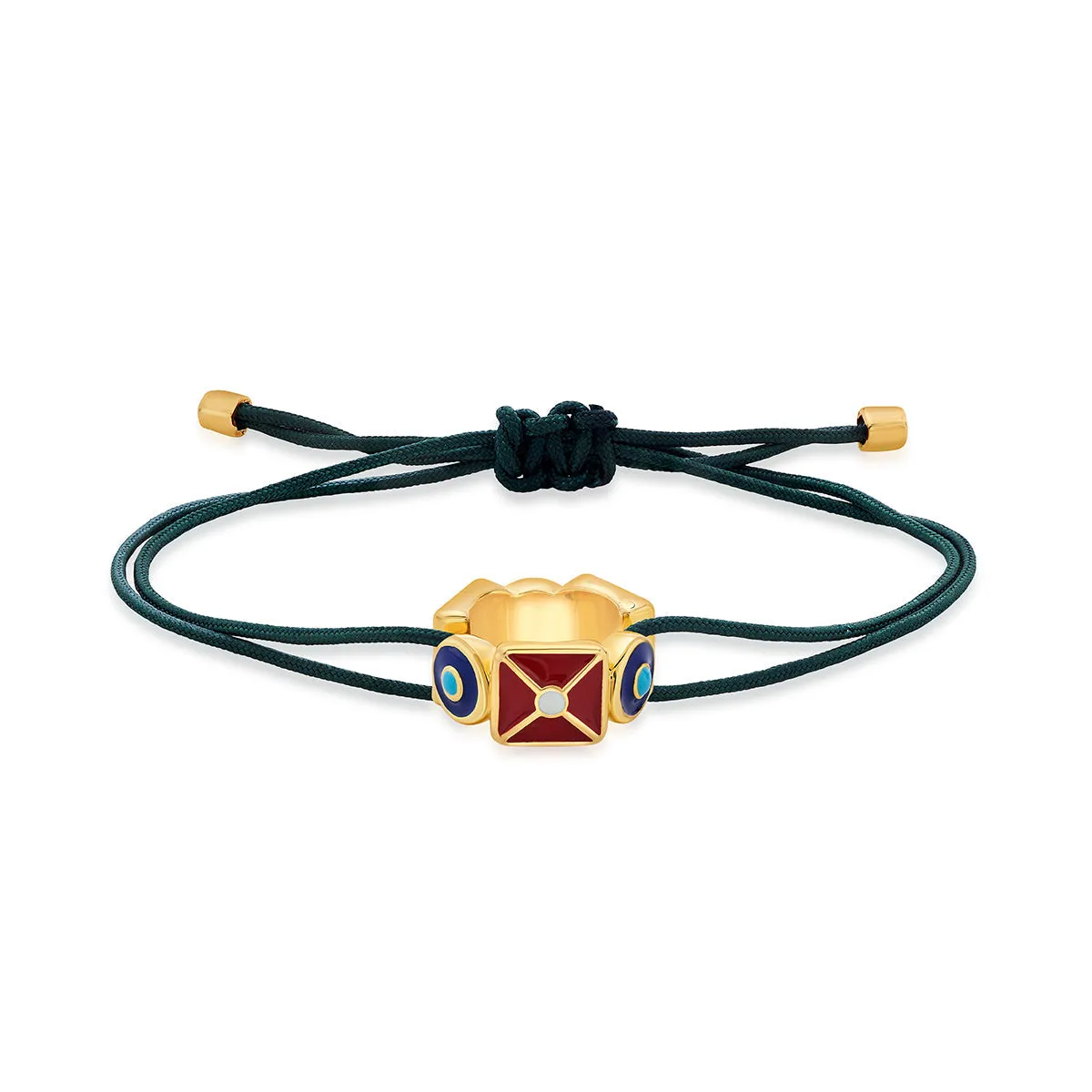 Color Wheel Charm Thread Bracelet