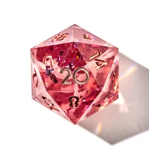 Coral Rose 7-Piece Polyhedral Dice Set