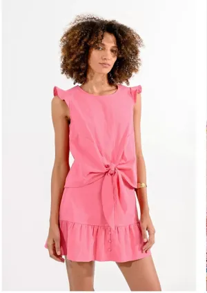 Coral tie front top