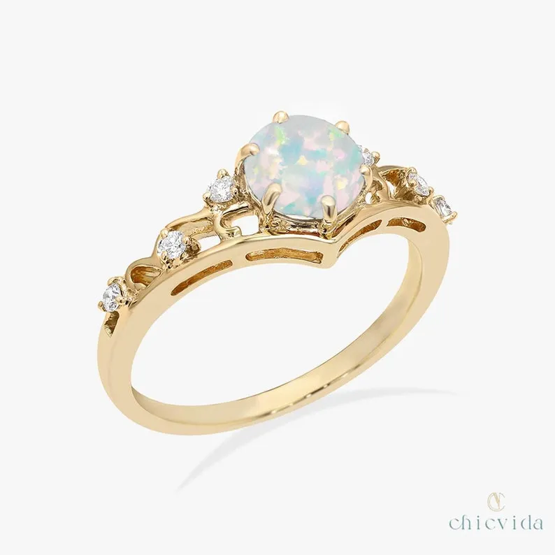 Diadem Opal Ring